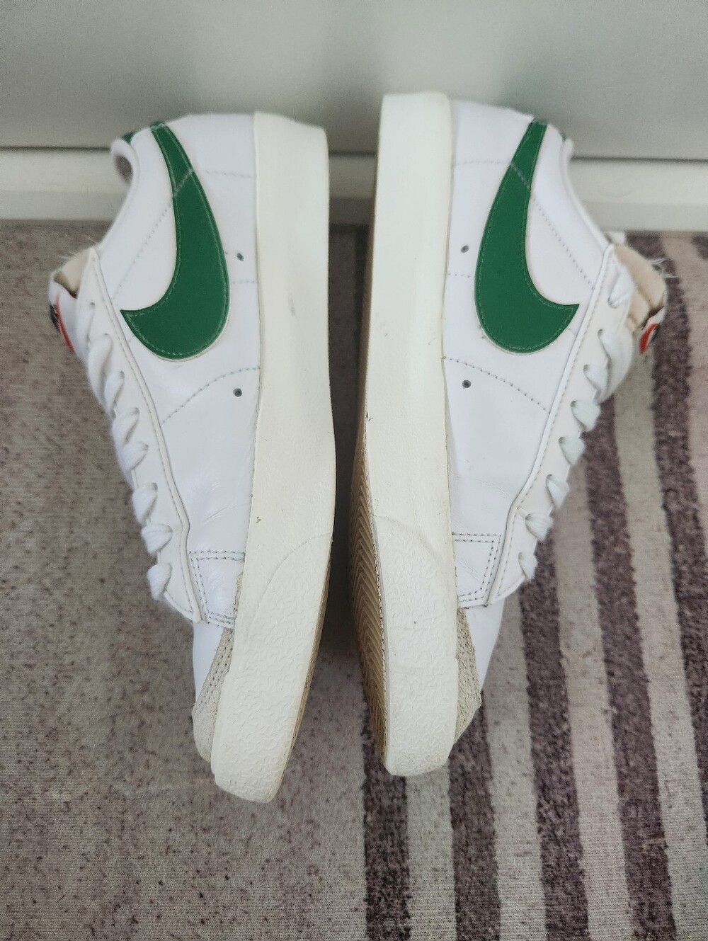 Nike Blazer Low 77 Vintage White Pine Green Size UK 7 EUR 41 US 8 - Picture 2 of 6